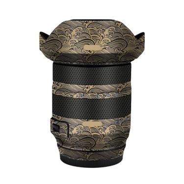 Imagem de Skin Lens Camera Skin Wrap Vinil Adesivo de Proteção Acessórios de Fotografia para Tamron 17-35 mm F2.8 adequado para Canon EF Mount 17-35 F 2.8 (Wave Gold)
