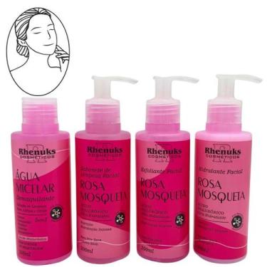 Imagem de Kit Rhenuks Rosa Mosqueta  Hidratação Facial Intensa com Ácido Hialurô