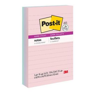 Imagem de Post-it 101x152 Coleção Supernova (3 Blocos 90 Folhas Cada) - 3m
