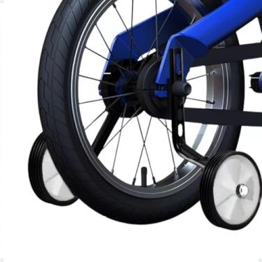 Imagem de Rodinha Lateral para Bicicletas, Aro 12, 14, 16 ou 20 Polegadas, Estabilizador Infantil Ideal para Aprender a Pedalar Durável e Resistente, Acessório de Apoio para Bike Rodinha, Roda Lateral Aço