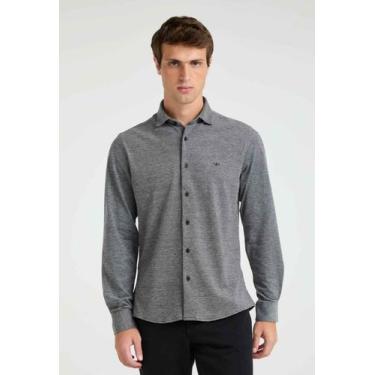 Imagem de Camisa Docthos Slim Manga Longa Piquet, 003 preto, G