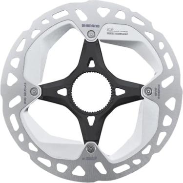 Imagem de Rotor de disco Shimano XT RT-MT800-L Centerlock com anel de bloqueio externo, Prata, 160mm