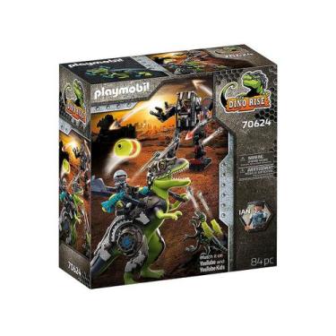 Imagem de Playset Ian Dino Rise T-Rex Batalha de Gigantes - Playmobil