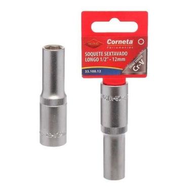 Imagem de Soquete Pitu Longo 1/2 Sextavado 12mm Profissional - Corneta