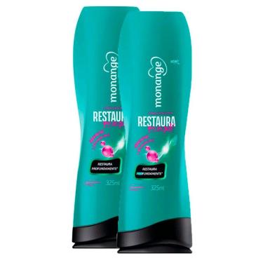 Imagem de Kit 2 Condicionador Monange Restaura Que Eu Gosto 325ml