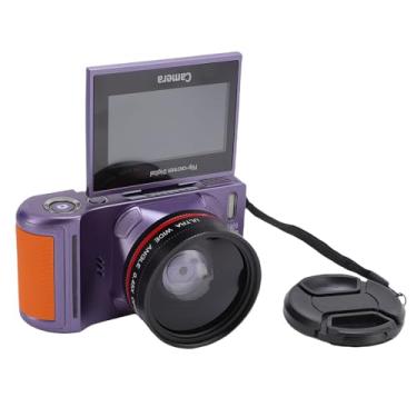 Imagem de Dpofirs Câmera Digital 4K para Fotografia, Câmera de Vlogging de 64MP, Com Tela Flip de 3 Polegadas de 180 Graus, Zoom Digital 18x, Câmeras de Wifi Compactas, para Viagem para Iniciantes (Roxo)