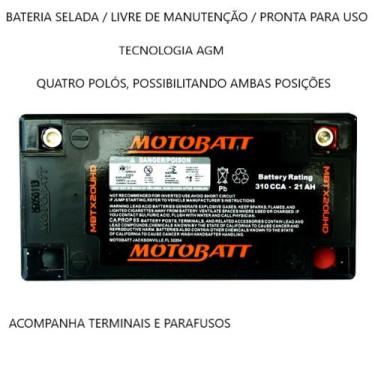 Imagem de Bateria Motobatt Mbtx20u Hd Harley Davidson Switchback