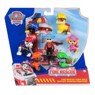 Imagem de Patrulha Canina - Pack com 7 Bonecos Time Fire Rescue