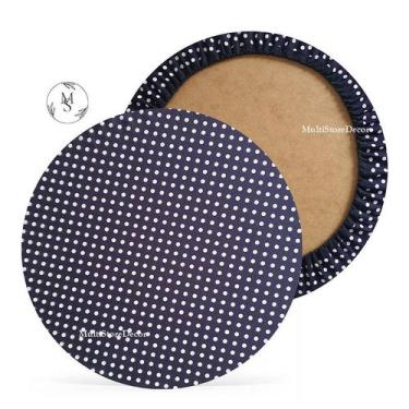 Imagem de KIT 04 Capa de Sousplat Xadrez Preto - 35 cm - Várias Cores e Estampas