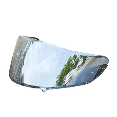 Imagem de CWR-F Shield Uv-protected para SHOEI X14 Z7 NXR X-SPIRIT CWR-1 RF-1200 viseira de capacete de substituição (Revo Clear silver dia e noite)