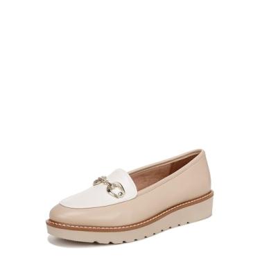 Imagem de Naturalizer Mocassim feminino Adiline-bit, Couro branco caramelo, 8.5