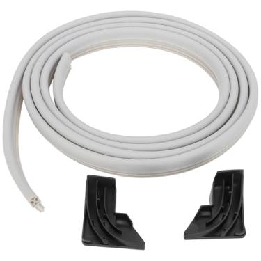 Imagem de WD08X10057 Vedação da junta da porta da máquina de lavar louça com WD8X227 direita e esquerda WD8X228 defletor de canto compatível com G-E Ken-more lava-louças WD08X10014 1088473 AP3798079 EAP958908