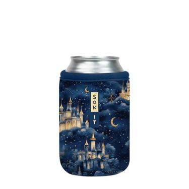 Imagem de Sok It Capa de neoprene com isolamento de cerveja e refrigerante CanSok (Castle in the Sky, manga de lata de 340 g)
