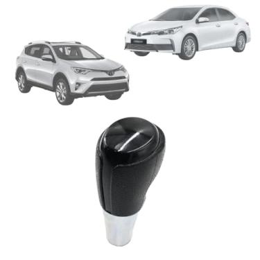 Imagem de Manopla Cambio Preta Rav4 Corolla 2013 2014 2015 2016 2017 2018 2019 Automático