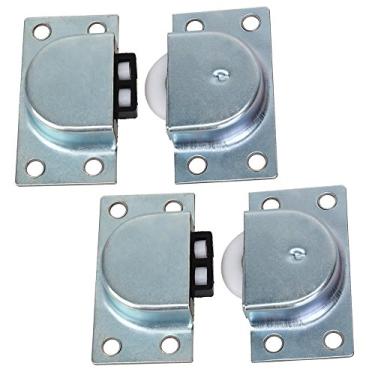 Imagem de 2 pares de aço inoxidável 338 armário porta deslizante polia da roda do rolo
