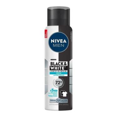 Imagem de Desodorante Nivea Aerossol Masculino Invisible Black White Fresh 150ml
