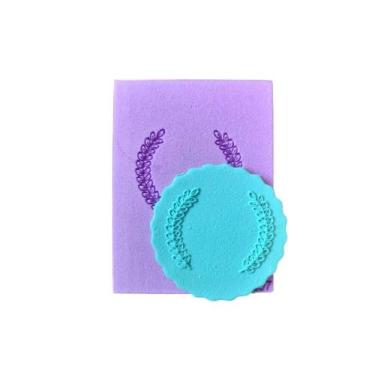 Imagem de TD07 Marcador textura pasta americana biscuit confeitaria arabesco - c