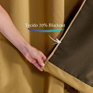 Imagem de Cortina Blackout Somente Tecido Corta Luz 2,80m Sala Quarto - Angel Di