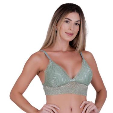 Imagem de Sutiã sem Bojo sem Aro Renda Cropped Alça Fina -c1 SUTIÃ ISIS - Bella 