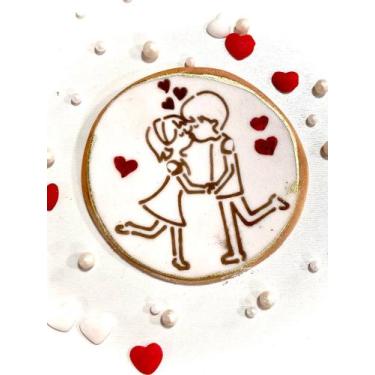 Imagem de SM26 Estêncil namorados para confeitaria e artesanato. - confeitaria d