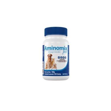 Imagem de Aminomix Pet 120 Comprimidos - Complexo Vitamínico Vetnil