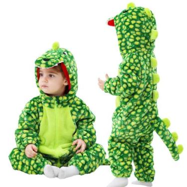 Imagem de Macacão Costume LOLANTA Toddler Dinosaur Stitch 18-23M verde
