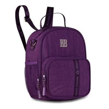 Imagem de Lancheira Bolsa Transversal Térmica Rebecca Bonbon Escolar, Roxo