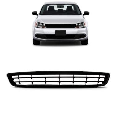 Imagem de Grade Radiador Jetta 2011 2012 2013 2014 2015 Com Friso Preto - SP ACE