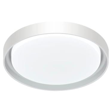 Imagem de Luminária Plafon LED Siena Redondo Branco/Branco 41cm 30w - 3 Tons | LY-9571/41Y BC+BC