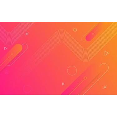 Imagem de Quadro Decorativo com Estampa Abstract Gradient Geometricshape 40 x 40 Papel 2 unidades