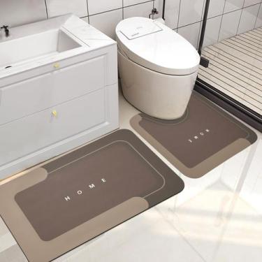 Imagem de Conjunto de tapetes de banho Housego Magic Rug Quick Dry Antiderrapant