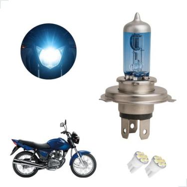Imagem de Lâmpada Halógena Super Branca H4 para Moto CG 150 TITAN EX 2010 2011 2