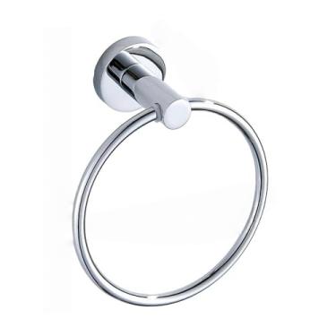 Imagem de Anel de toalha de aço inoxidável, ferragens para cozinha e banheiro, suporte para papel higiênico, suporte para toalha de papel, anel de toalha cromado, A