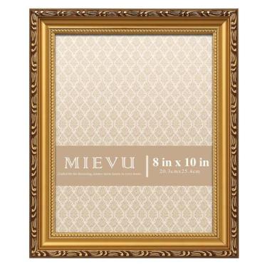 Imagem de Porta-retratos MIEVU Gold 20x25cm leve com acrílico