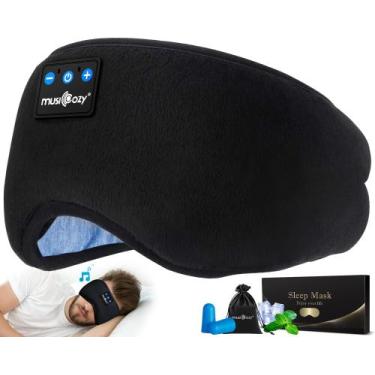 Imagem de Máscara de olhos com faixa de cabeça Sleep Headphones MUSICOZY Bluetoo