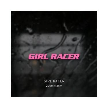Imagem de Adesivos De Vinil Removíveis Para Carro Girl Racer, Decalques Para Jan