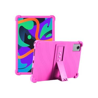 Imagem de Fannayipin Capa para Lenovo Tab M11 (modelo 2023, 11 polegadas), capa infantil de silicone macio para tablet Lenovo Tab M11 (modelo TB330FU) e Lenovo Xiaoxin Pad 2024 (modelo TB331FC) com suporte