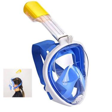 Imagem de Mascara de Mergulho Full Face Snorkel Anti Embaçamento Esporte Nataçao