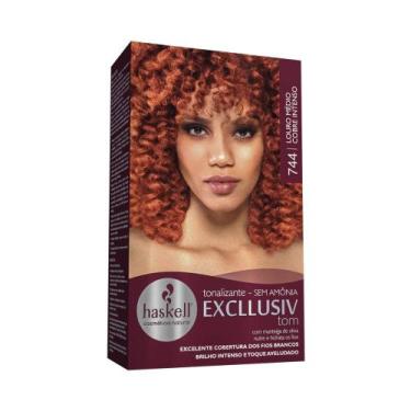 Imagem de Tintura Tonalizante Haskell 744 Louro Médio Cobre Intenso