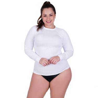 Imagem de Camisa Plus SizeProteção Solar UV 50+ Blusa Térmica Adulto Feminina Terra e Mar-Feminino