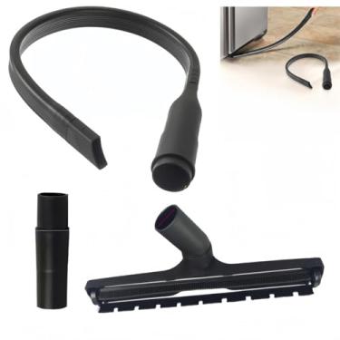 Imagem de XHYdamile Bocal de aspirador de pó, cabeça de escova de aspirador doméstico, kit de ferramentas de fixação de fenda flexível de 63,5 cm para mangueiras que aceitam acessórios de diâmetro interno de 32