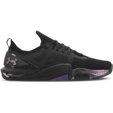 Imagem de Tênis Under Armour Tribase Cross 2 Treino Original, Preto, Roxo, 37