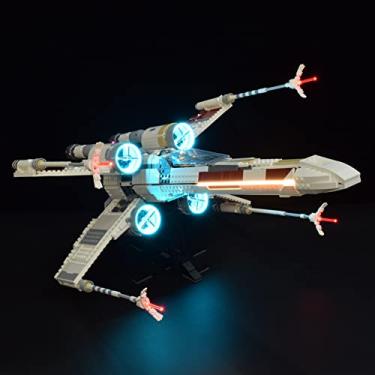 Imagem de LightGo Kit de iluminação LED projetado para Star Wars X-Wing Starfighter compatível com Lego 75355 conjunto de montar – não inclui modelo (versão clássica)