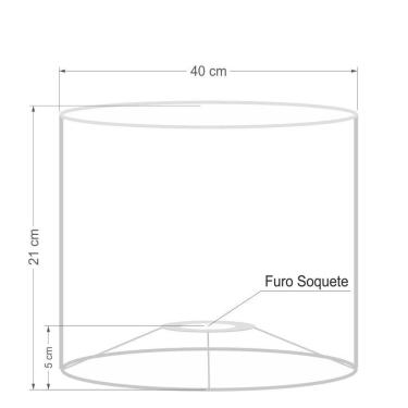 Imagem de Cúpula Abajur E Luminária Cilíndrica Vivare Cp-7018 ø40x25cm - Bocal Nacional Rosa-tela