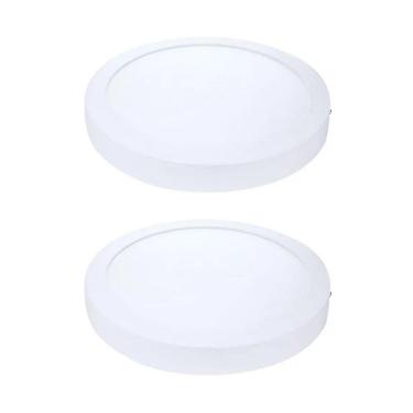 Imagem de Kit 2 Painel Plafon Led Sobrepor Red Branca 6500K 24W 29Cm