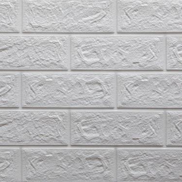 Imagem de Placa Adesiva 3d Tijolo Branco 70x77cm - Pa035 - Plavidecor