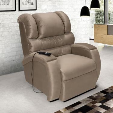 Imagem de Poltrona Lift Imperial Reclinável Motorizada Idosos e Pós-Cirúrgico Suede (CHOCOLATE)