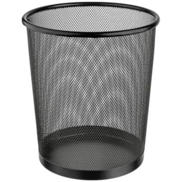 Imagem de Lixeira De Ferro Redonda Preta 8,5 Litros - Or98010 - Ordene
