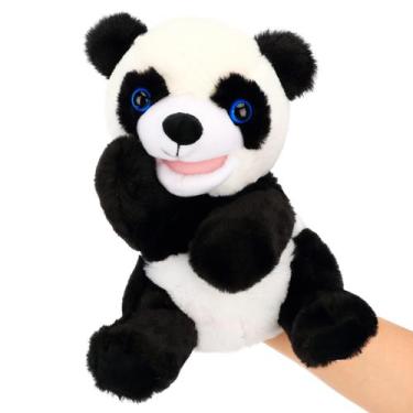 Imagem de Brinquedo de pelúcia Hand Puppet Easfan Panda para crianças de 23 cm