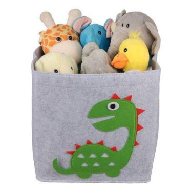 Imagem de Cesto Organizador Dobrável Quarto Infantil Animais Brinquedo - PGB, Ve